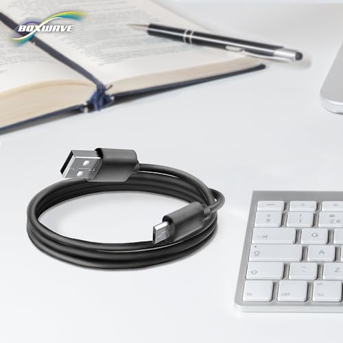 BoxWave Cable Compatible with Ricoh Theta S - DirectSync Cable, Durable Charge and Sync