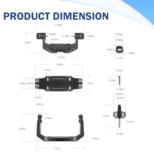 740143-1 Gimbal Bracket Mounting Bracket with Knobs Fit for Helix-5 Series Fish Finders All Models - style: 740143-1