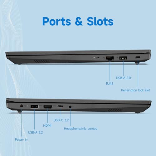 Lenovo V15 G4 Business Laptop, 15.6″ FHD Anti-Glare Display, Intel 8-Core i5-13420H (Beat i7-1355U), 16GB RAM, 256GB SSD, WiFi6, Bluetooth5.2, RJ-45, Windows 11 Home, with 5ave 6-in-1 Accessory Kit