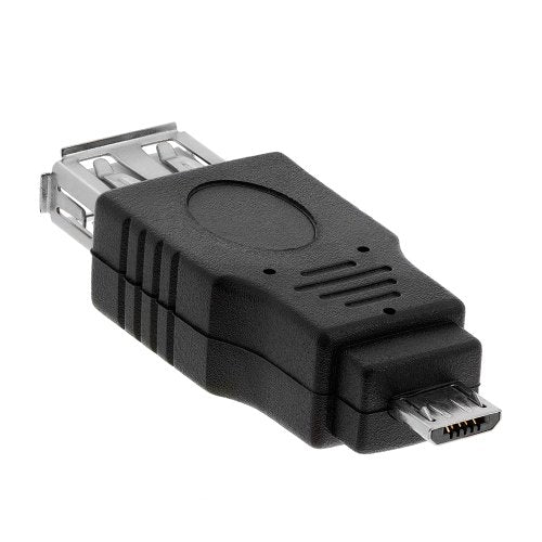 Cmple - Micro USB to USB Adapter Standard 2.0 A Female Jack to Micro B Male Plug OTG Connector Converter for Cameras Tablets Phones Dash Cams Transfer Photos to Computer - size: Single, style: USB 2.0 A Female to Micro B 5-Pin Male