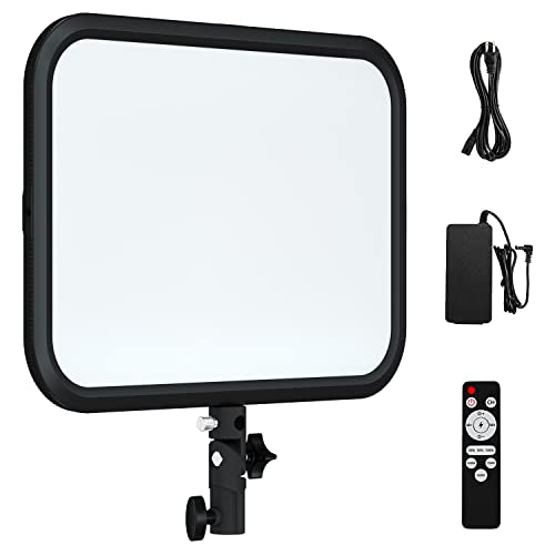 LED Video Light Panel, 45W LED Video Light Studio Photography Lighting, Super Slim Light Panel, Bi-Color Light 3200K–7500K, 8 Scene Lighting Effects