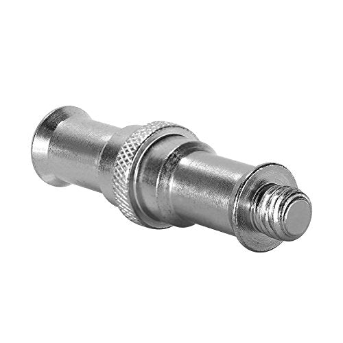 Neewer 2 Pieces Standard 1/4 to 3/8 inch Metal Male Convertor Threaded Screw Adapter Spigot Stud for Studio Light Stand, Hotshoe/Coldshoe Adapter, Ball Head, Wireless Flash Receiver, Trigger - ST24 - style: ST24