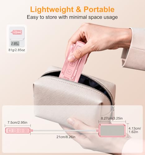 Gritin 2026 Gen 2 Book Light for Reading- 30 Eye Caring Full Spectrum LED | 5 Colors & 5 Brightness, Adjustable Wide/Narrow Beam, Upgrade 1500mAh Long-Lasting Rechargeable Clip on Light-Pink - color: Pink