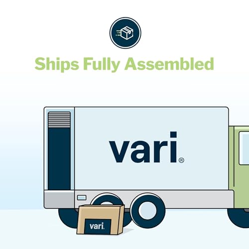 Vari VariDesk Pro Plus 36 - Adjustable Desk Converter with 11 Height Settings - Laptop Sit Stand Desk Riser for Home Office, Table Tops, Workspace - Fully Assembled with Spring Loaded Lift - Black - color: Black