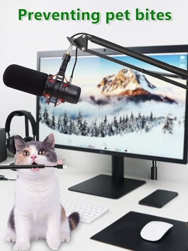 Wire Sleeves for Cables -Mic Boom Arm Cables Sleeve, Tidy up the Wire Harness, Versatile, Flexible and Easy to Install by YOUSHARES (2PCS) - color: Cable Sleeve for Mic Stand