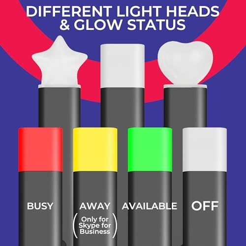 Yealink Busylight BLT60, Compatible with WH62, WH63, WH66, WH67 headset base, 2.5mm Connectivity, Smart Call Status LED Indicator Light, Plug-and-Play, for Office, Home, and Remote Work Productivity