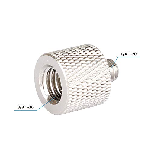 CAMVATE 1/4" Male to 3/8" Female Adapter for Tripod and Camera & Qr Plate