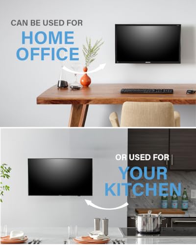 SECURA Small Full Motion TV Wall Mount for 10" to 40" Screens up to 100lbs - Tilt, Swivel Extend - Easy DIY TV Mount w/Included Hardware - QSF210