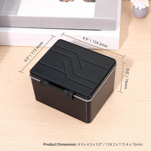 JJC DSLR Camera Battery & SD Micro SD XQD Card Case Holder for Canon LP-E6 LP-E6N LP-E6NH Nikon EN-EL15 EN-EL14 Sony NP-FZ100 Fujifilm NP-W126 NP-W235 Battery and More Below 1.5x0.9x2.4” - size: For Camera Battery x6