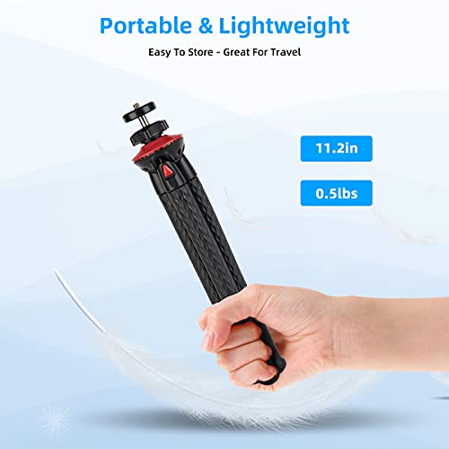 Mini Tripod for Camera/Phone/Webcam, NexiGo Flexible Camera Tripod Stand, Compatible with NexiGo Logitech Webcam C920 C922 Brio iPhone/Android/Camera, Vlogging/Live Streaming (Black)