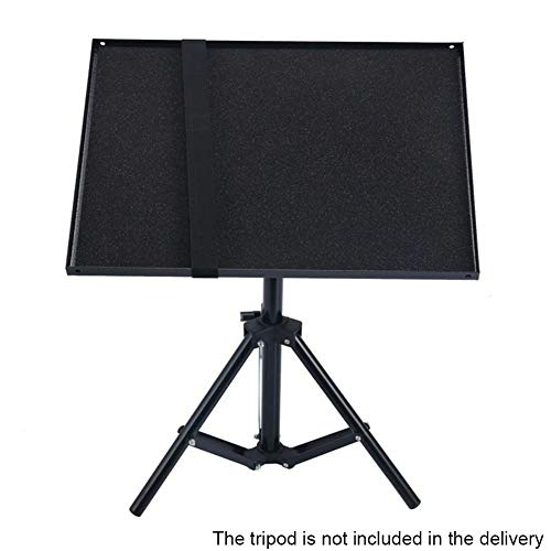 Laptop Projector Tray Holder, Laptop Notebook Projector Tripod Stand Plat-Form Pallet for 1/4' Screw Tripod Stand Mount(Size:24x34cm)