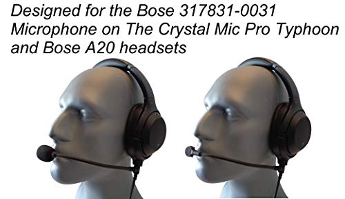 Replacement Aviation Microphone windscreens for Bose Typhoon (Two (2) Pack A20 Model) - color: Two (2) Pack A20 Model