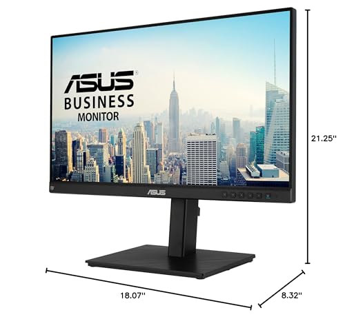ASUS 24" 1080P Multi-Touch Monitor (BE24ECSBT) - Full HD, IPS, 10-Point Touch, IPS, Eye Care, USB-C with Power Delivery, HDMI, DisplayPort Daisy Chain, Height Adjustable, VESA Wall Mountable - style: 24" Touch Daisy Chain