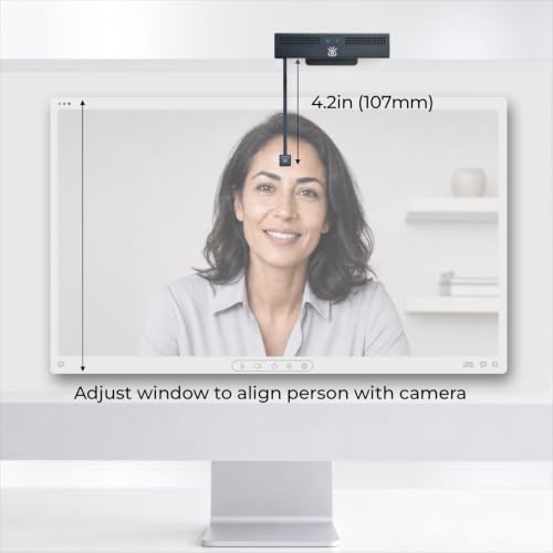 ProHello Web Camera for Meetings for Windows Hello | 4K Webcam, Web Camera, Computer Camera, Windows Hello, Eye Contact, Best for Zoom, Plug and Play USB