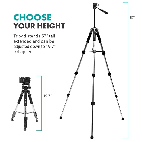 Movo Tablet Vlogging Kit for iPad Pro, Air, Mini & Android Tablets – Full-Size Tripod, Mic, LED Light & Tablet Mount – YouTube Starter Kit for Content Creators