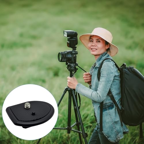 2 Pack 27mm (1-1/16") Quick Release Plate, Universal Camera Tripod Mount Adapter Replacement for 27mm Square Socket Tripod Heads - size: 27 mm x 27 mm