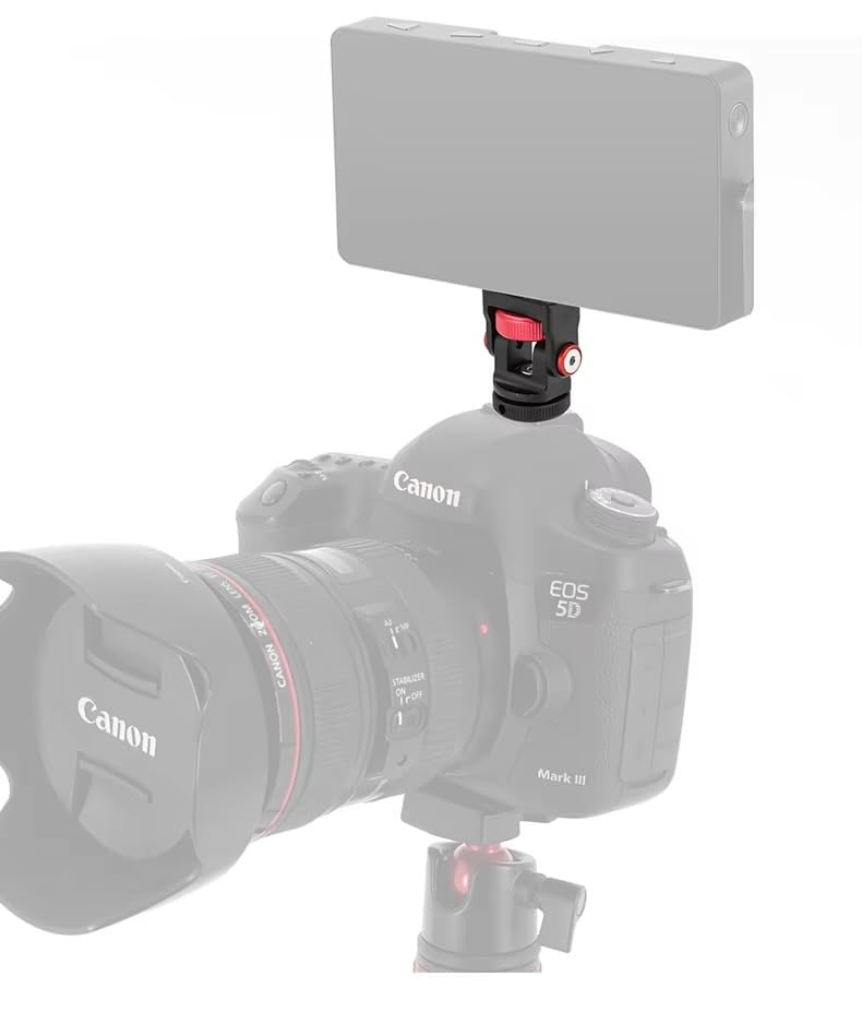 REFLEX CAMERA 360° Rotation Aluminum Mini Ball Head – Durable Aluminum, 1kg Load, Cold Shoe Mount, 1/4” Screw, Compact & Lightweight. Perfect for Cameras, Phones, Monitors, and LED Lights