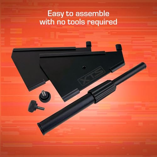 XTS Flex Stand, Desktop Stand with Tray for FX Pedals / Synths / Audio Interfaces / MIDI Controllers, Holds 2-4 Pedals or Machines, 17.7" Width, Fits Digitakt & Digitone / SP-404 MK2 / MPC One & more - size: Flex Stand