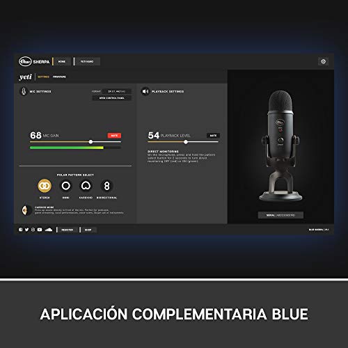 Blue Microphones Blue Yeticaster Professional Broadcast Bundle with Yeti USB Microphone, Radius III Shockmount and Compass Boom Arm (Renewed)