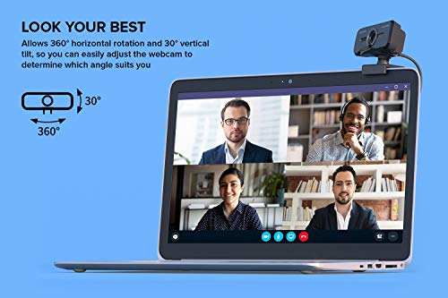 Creative Live! Cam Sync 1080p V2 Full HD Wide-Angle USB Webcam with Auto Mute and Noise Cancellation for Video Calls, Improved Dual Built-in Mic, Privacy Lens Cap, Universal Tripod Mount… - style: 1080p with SmartComms Kit