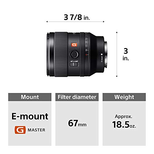 Sony FE 35mm f/1.4 GM Full-Frame Large-Aperture Wide Angle G Master Lens - style: Body Only