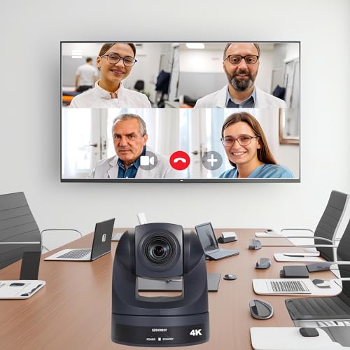 4K PTZ Camera 20x Optical Zoom with HDMI USB Conference Room Webcam for Zoom, Teams, Google Meet, Church Live Streaming, Webinar - style: 20X ZOOM HDMI/USB