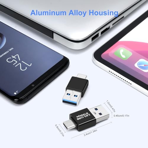 USB 3.0/3.1 Male to USB-C Male Adapter (2 Pack), OTG 3.0/3.1 USB A to Type-C Adapter, Fast Data Transfer up to Gen2 10Gbps, USB C Connector Connection or Data Cable Extension - style: TYPEC-Male-USBA-Male