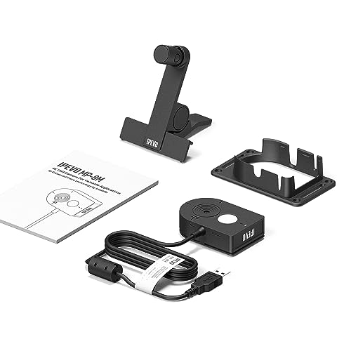 IPEVO MP-8M Multi-Purpose 4K USB Webcam, Microphone with AI Noise Reduction, Flexible mounting Options, for Video Calls, Gaming, Streaming, Conferencing, Hybrid Work, Streaming, Vlogging