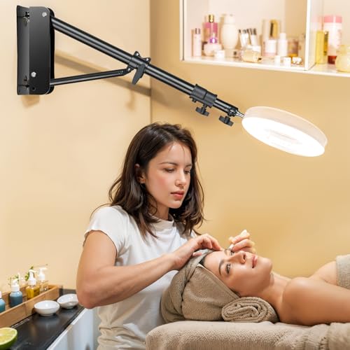 MACTREM Ring Light Wall Mount, 71.65ββ/182cm Wall Mounting Triangle Boom Arm for Strobe Light, Photography, Softbox, Reflector,Umbrella,Studio Video Light, Support 180Β°Rotation - size: 180cm
