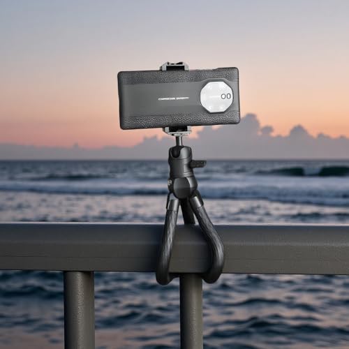Flexible Octopus Tripod with Bluetooth Remote | Portable Phone Tripod Stand, Compact Camera Holder for Video Recording and Photography