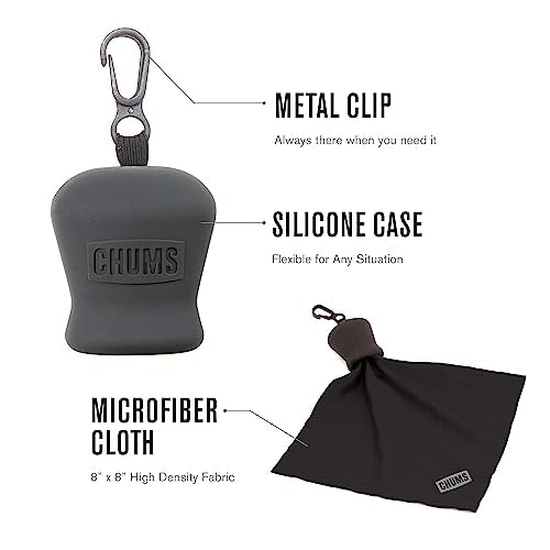 Chums Pouch Microfiber Lens Cloth - Portable Lens & Screen Cleaner Cloth Keychain (EV Green) - color: Ev Green, size: Pouch Standard