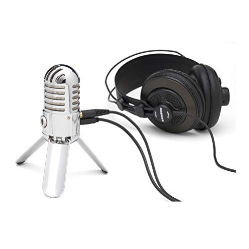 Samson Meteor Mic USB Condenser Podcasting Podcast Recording Desktop Microphone