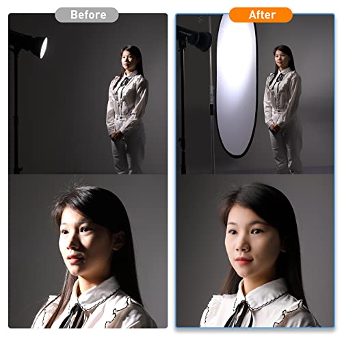 60"x80"/150x200cm Lighting Studio Soft Light Diffuser, Collapsible Pop Out Disc Panel Reflector Diffusion with Carrying Bag for Studio Outdoor Portrait, Product Photography, Video Shooting - size: 60 x 80 inches