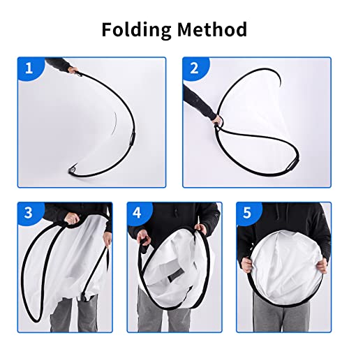 Selens 43" Photography Reflector With 6.5ft Light Stand, Handle, 5-in-1 Reflector and Holder Kit - size: 43in Reflector Stand Kit