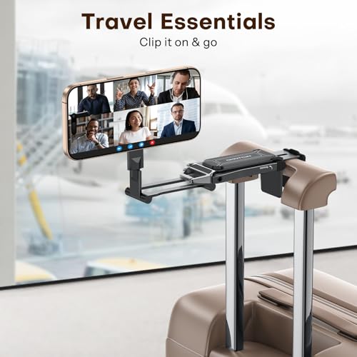 OMOTON TP02 360° Rotating for MagSafe Tripod, Aluminum Magnetic Phone Tripod for iPhone 17/16/15 Pro Max Air Women Men, Foldable Cell Phone Stand Fits Vlog, Gym, Travel Essentials Accessories Gift - color: 1-Black