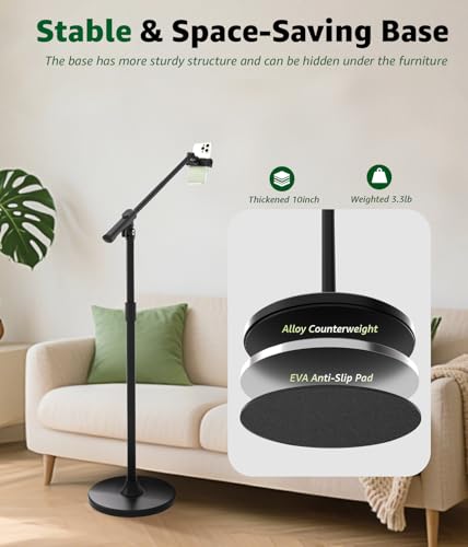 360° Rotatable Extension Arm, Adjustable Tripod Stand for iPhone17, Video Recording, Photography, Live Streaming