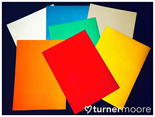 Yellow Reflective Vinyl Permanent Adhesive, 12x12 Sheets Reflective Vinyl for Cricut, Cars, Bikes, Decals, Stickers, Signs, Helmets, Mailbox, Numbers, Reflective Tape by Turner Moore Edition (3-Pack) - color: Yellow