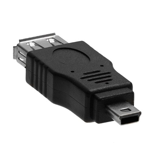 Cmple - Mini USB to USB Adapter Standard 2.0 A Female Jack to Mini B Male Plug OTG Connector Converter for Digital Cameras Tablets Dash Cams Transfer Photos to Computer - size: Single, style: USB 2.0 A Female to Mini B 5-Pin Male