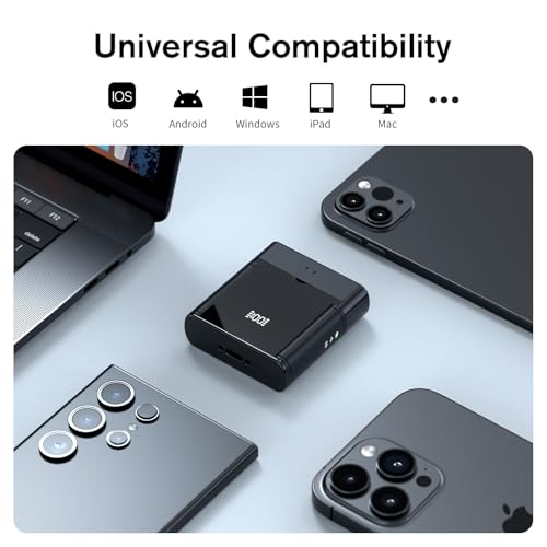 Rythflo Wireless Lavalier Microphone for iPhone/Android/iPad (2 TX + 2 RX + Charging Case), Mini Mic with Noise Reduction, 22H Battery, 131ft Range, Lapel Microphone for Video Recording, Vlog