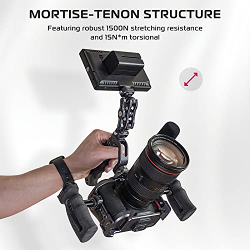 FALCAM F22 Basic Quick Release Plate Kit, Camera Mounting Adapter Convert 1/4" Thread to F22 QR System, 22mm Aluminum Camera Accessory Kit for Filmmaker & Photographer, Fits for Sony Canon DSLR Tripod - color: F22 Basic QR System