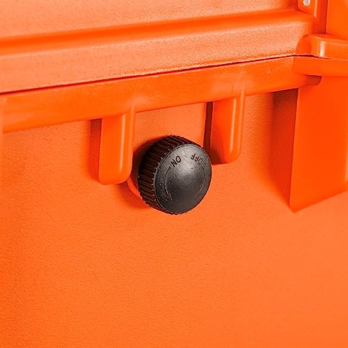 Eylar 31.5" X-Large Protective Roller Hard Case for Cameras, Drones, Tools, and AV Equipment with IP67 Waterproof, Shock Resistant, and Customizable Foam Inserts (Orange) - color: Orange