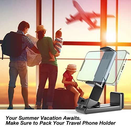 Perilogics Airplane Phone Holder Mount Universal in Flight Hands Free Viewing with Multi-Directional Dual 360 Degree Rotation (Black/Pink) - color: Black / Pink