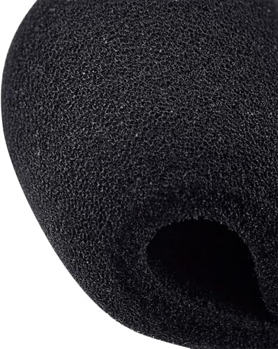 Deluxe Foam Ball Style Windscreen 4 Pack | Black (WS-4 BK) - color: 4 Black