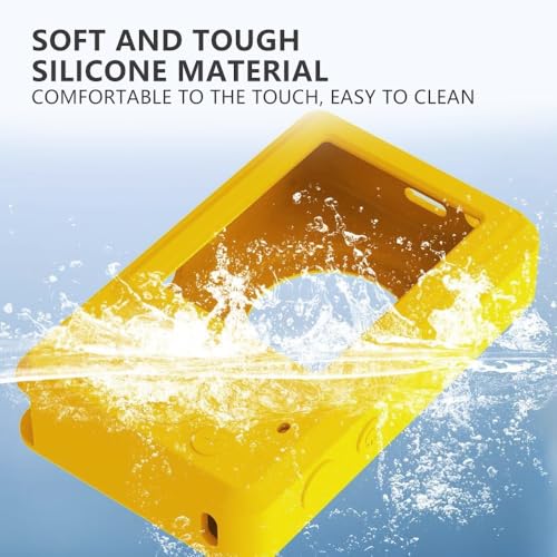 Case for Kodak PIXPRO FZ55,FZ55 accessories,Soft Silicone Protective Case,Comes with 2 Screen Protectors and 1 Wrist Strap - Yellow - color: Yellow