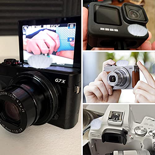 Camera Mic Windscreen, Wind Muff Compatible for Camera DSLR, G7X2 Built-in Microphone, with 16 Stickies and 8 Fur Covers by YOUSHARES(White) - size: Black