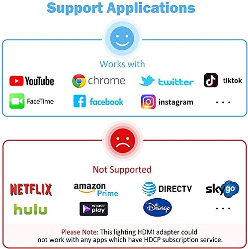 Apple MFi Certified Lightning to HDTV Digital AV Adapter 1080P HD Video Sync Screen Connector Cable with Charging Port Compatible with iPhone 14/13/12/11/ X/ 8/7/ iPad on HDTV/Projector/Monitor - style: Lightning to HDTV