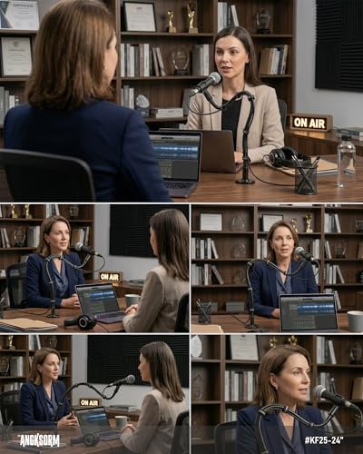 Microphone Stand - 19-INCH Heavy-Duty Flexible Gooseneck Desktop Mic Stands Holder with Flange Mount Base for Lectern Podium Podcast Meetings Lectures Streaming Gaming Studio - size: 19-INCHS