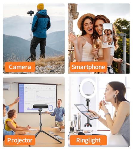 XXZU 74" Magnetic Phone Tripod with Magnetic Clip for Magsafe,Camera Tripod,Tripod For Camera Phone with Remote & Cold Shoe,Camera Stand Tripod for iPhone/Canon/Nikon/DSLR/Digital Camera Accessory Kit - size: 74in