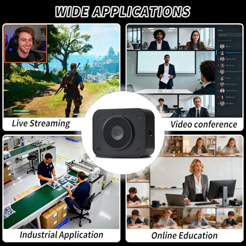 MOKOSE 4K Webcam for PC, Computer Camera with Microphone & Detachable Stand, 1/2.3" Sensor, Autofocus, Plug&Play, USB Streaming Camera for Gaming, Video Calling