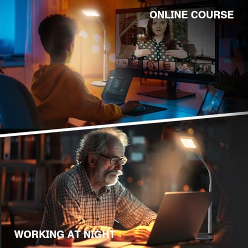 Anautin LED Desk Light With Stand, CRI97+ Selfie for Video Recording, Computer for Streaming, Gaming, Conferencing, Zoom Meeting, Tiktok, YouTube, Ring New Alternative